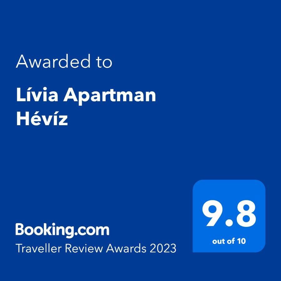 Lívia Apartman Hévíz Esterno foto